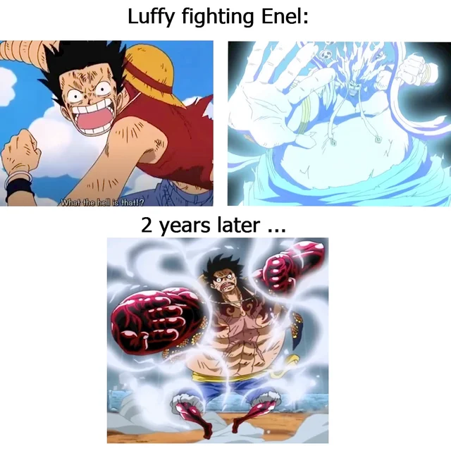 Luffy"s Gear 5 Enel'in Goro Goro No Mi ile birçok benzerliği paylaşıyor!